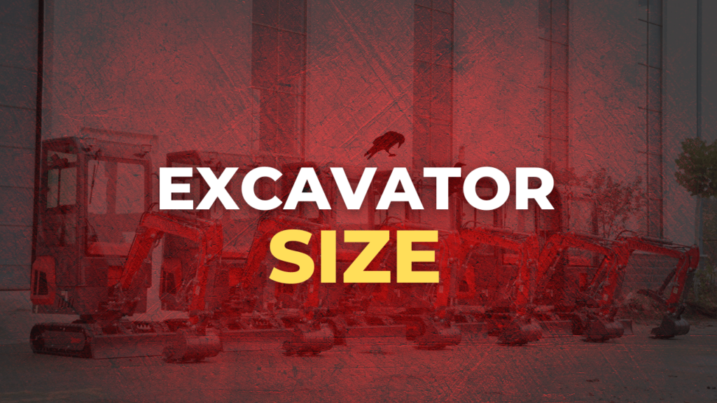 excavator size