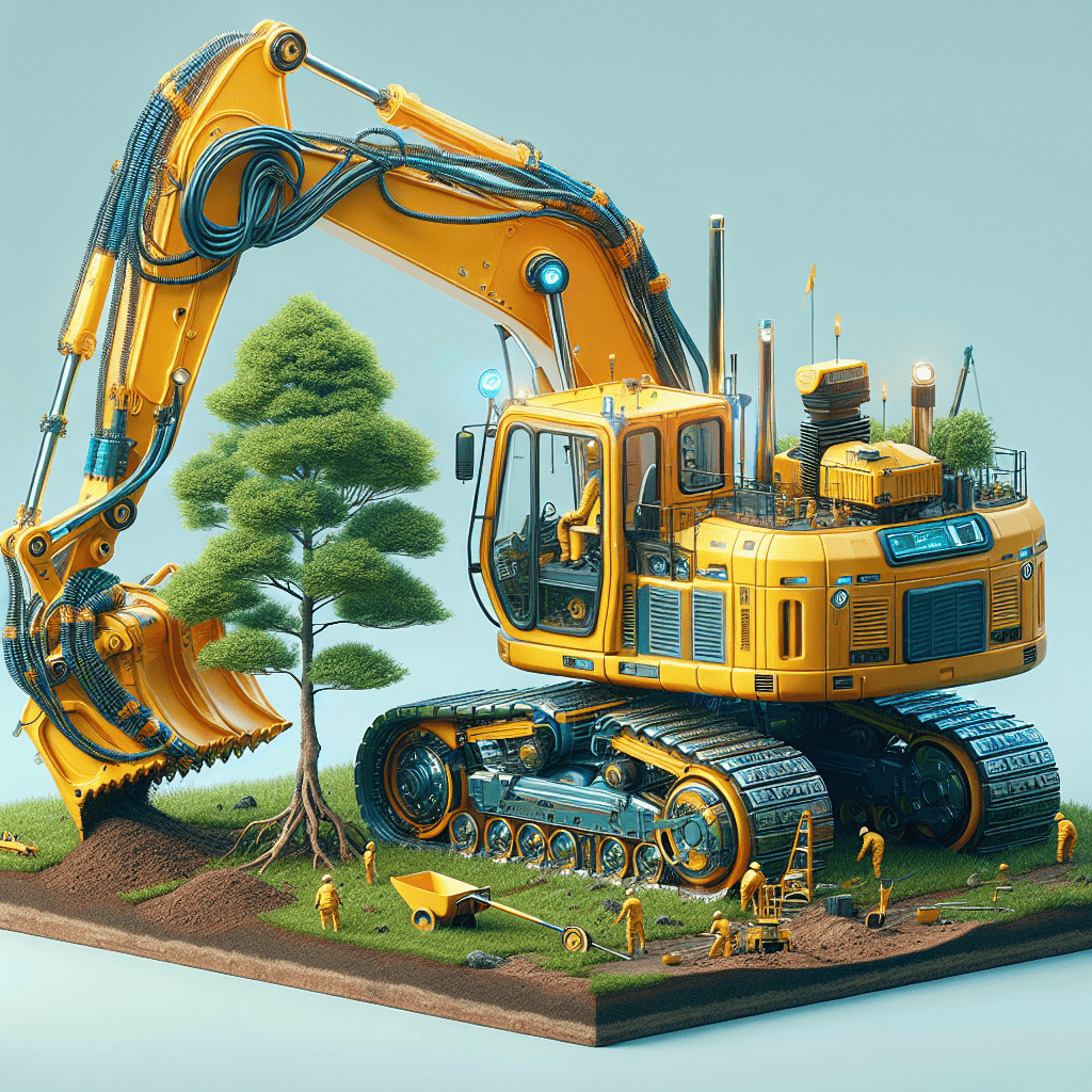 Mini Excavator Tree Planting