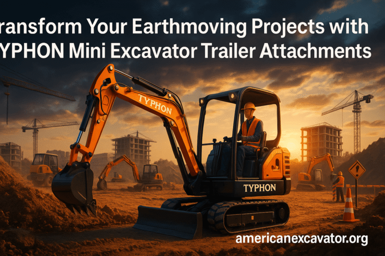 Transform Your Earthmoving Projects with TYPHON Mini Excavator Trailer Attachments