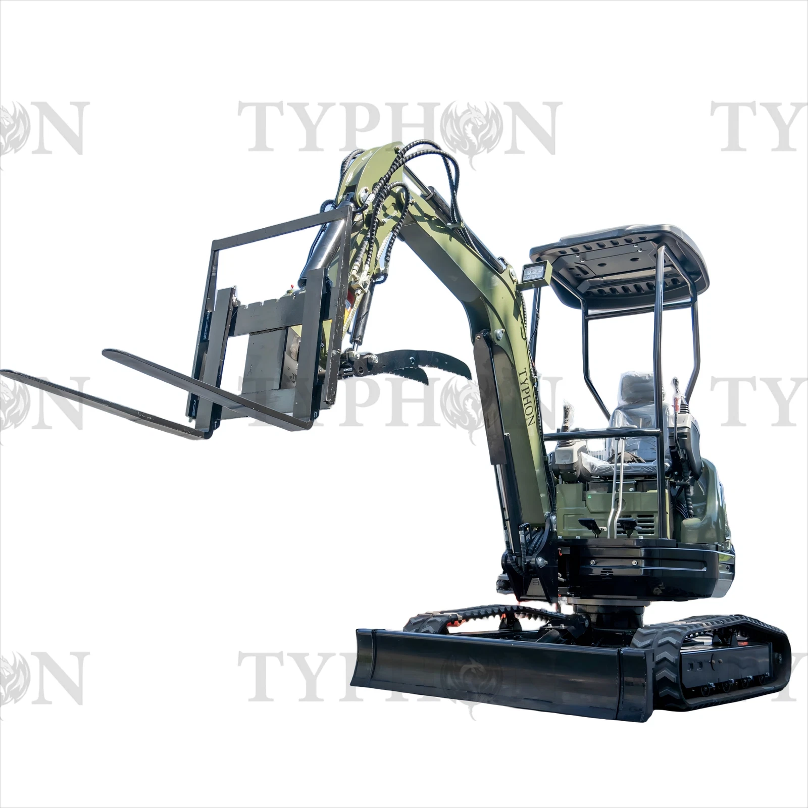 Pallet Fork Attachment for 2.5-3 ton Mini Excavator6 - American Excavator Pallet Fork Attachment