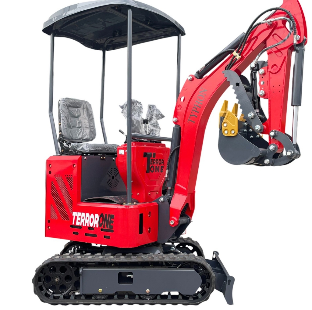 TYPHON TERROR ONE STORM 1 Ton Mini Excavator Trench Digger with hydraulic oil cooler Canopy16 - American Excavator