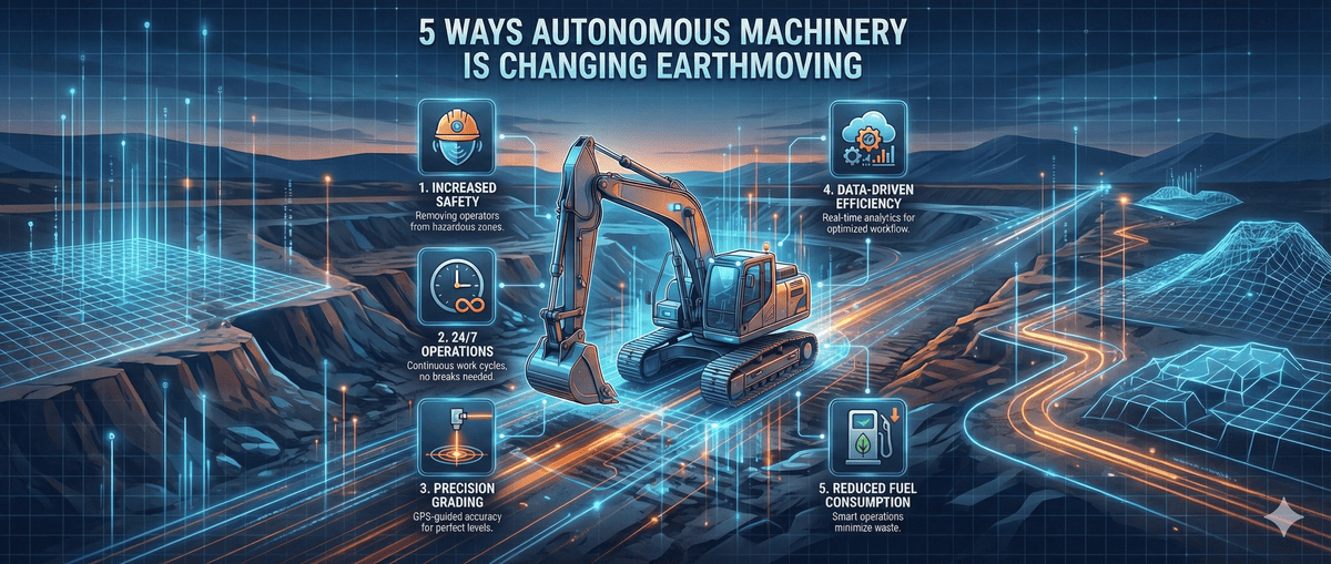 5 Ways Autonomous Machinery is Changing Earthmoving