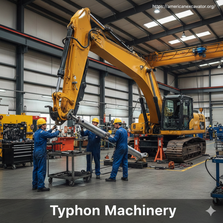 Hydraulic Arm Cylinder Replacement Featured Image - American Excavator Hydraulic Arm Cylinder Replacement Featured Image