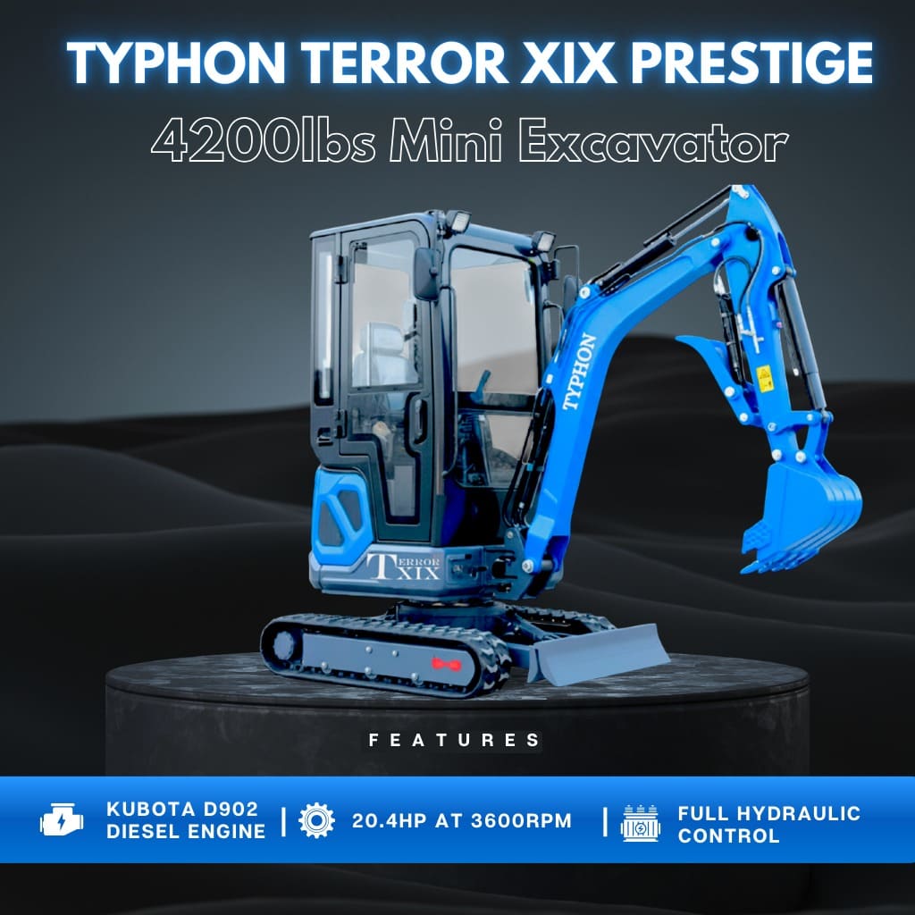 TYPHON TERROR XIX Prestige Cabin Mini Excavator