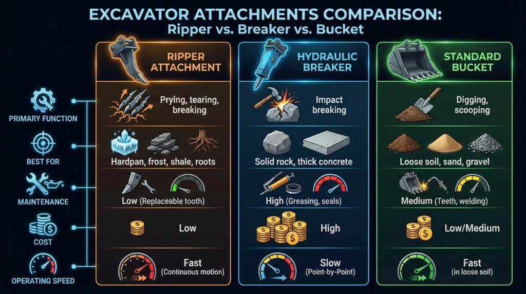 Mini Excavator Ripper Attachment Comparison - American Excavator Mini Excavator Ripper Attachment Comparison