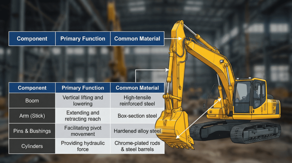 Mini Excavator Boom and Arm Parts Comparison - American Excavator Mini Excavator Boom and Arm Parts Comparison