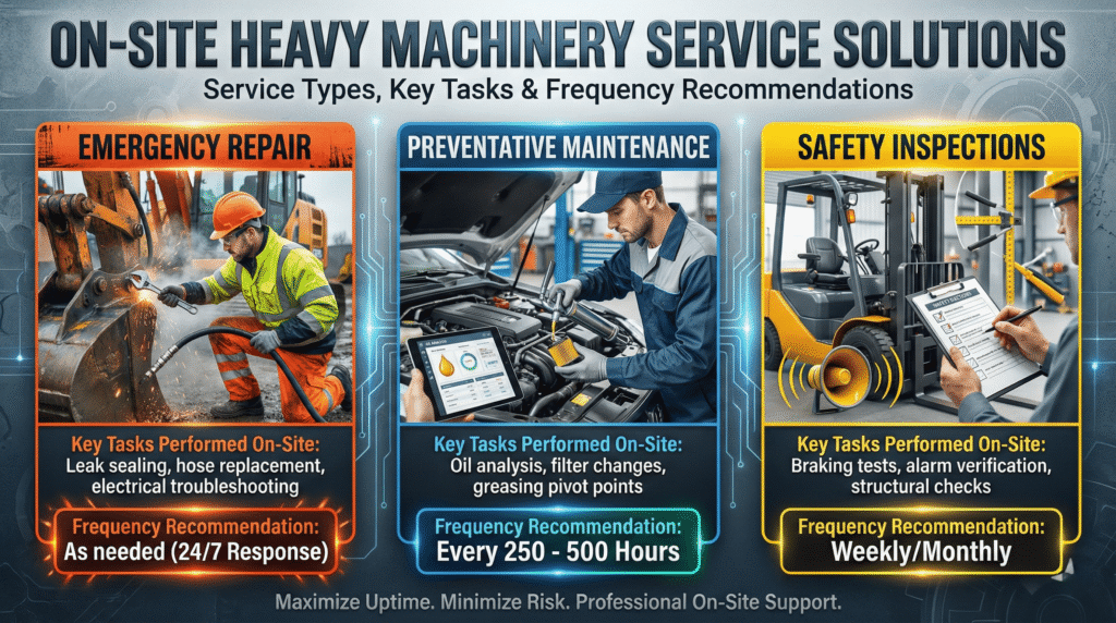 On-Site Excavator Service Recommendations - American Excavator On-Site Excavator Service Recommendations