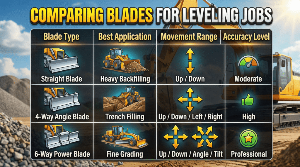 Blade Attachments for Mini Excavators