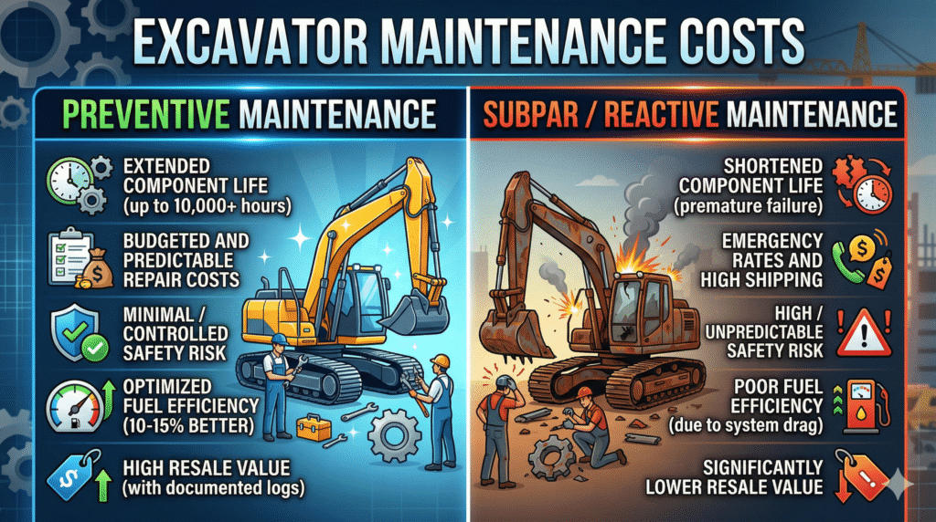 Excavator Maintenance Costs - American Excavator Excavator Maintenance Costs