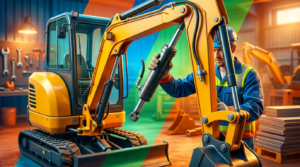 Hydraulic Arm Cylinder Installation on Mini Excavators