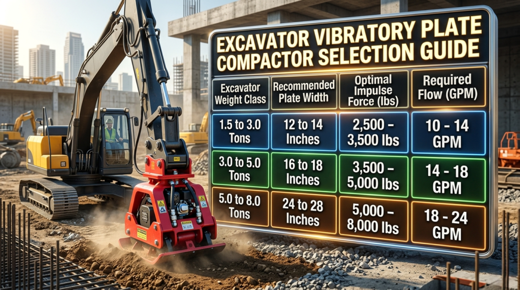 Mini Excavator Compactor Plate Guide