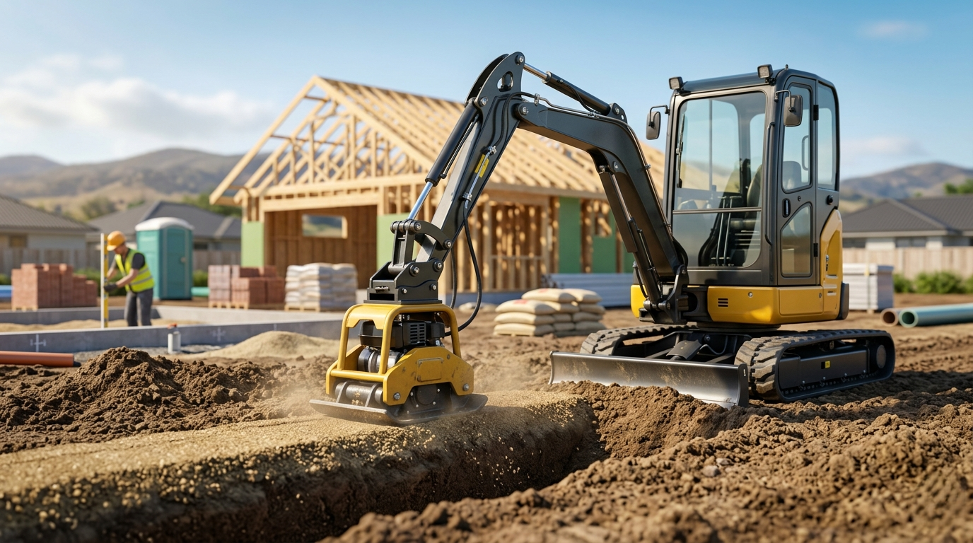 Mini Excavator Compactor Plate: Boost your small site’s efficiency with us!