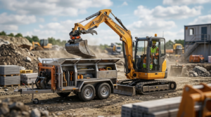 The Trailer Attachments for TYPHON Mini Excavators