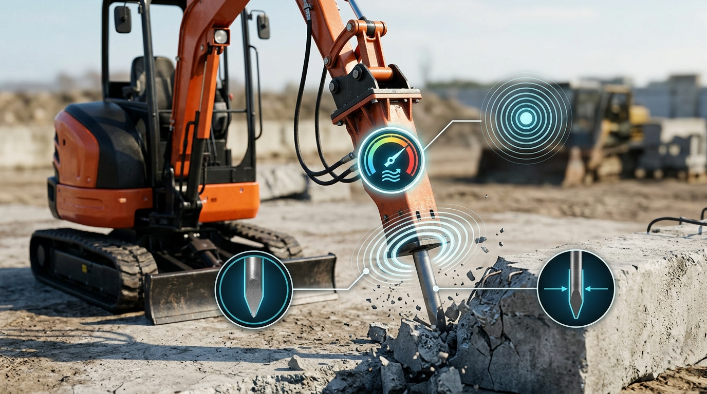 Mini Break Hammers: Unlock the secrets of pressure, impact rate, and chisel size for optimal performance. Master your tools today!