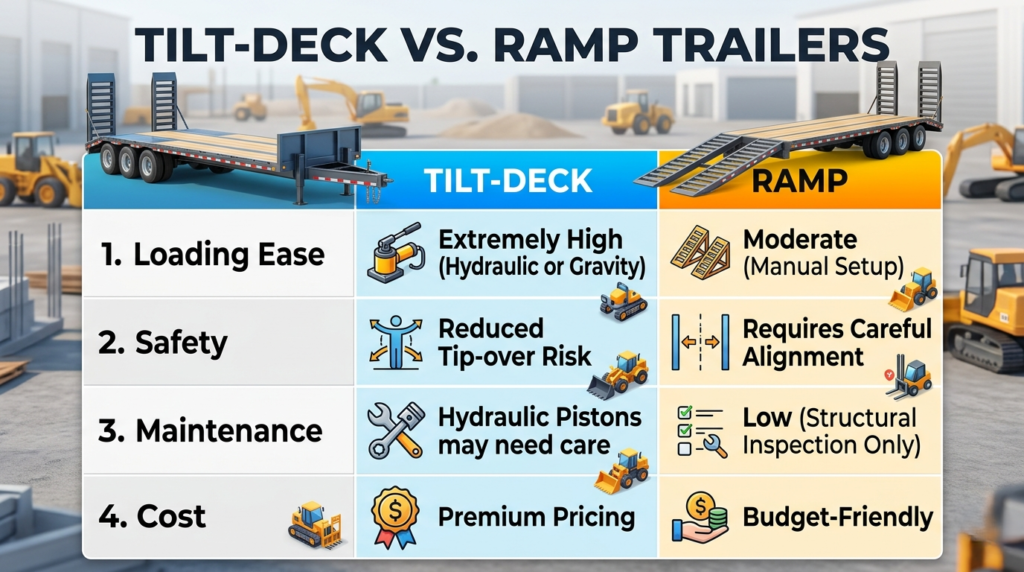 Trailer Attachment for Your TYPHON Mini Excavator comparison