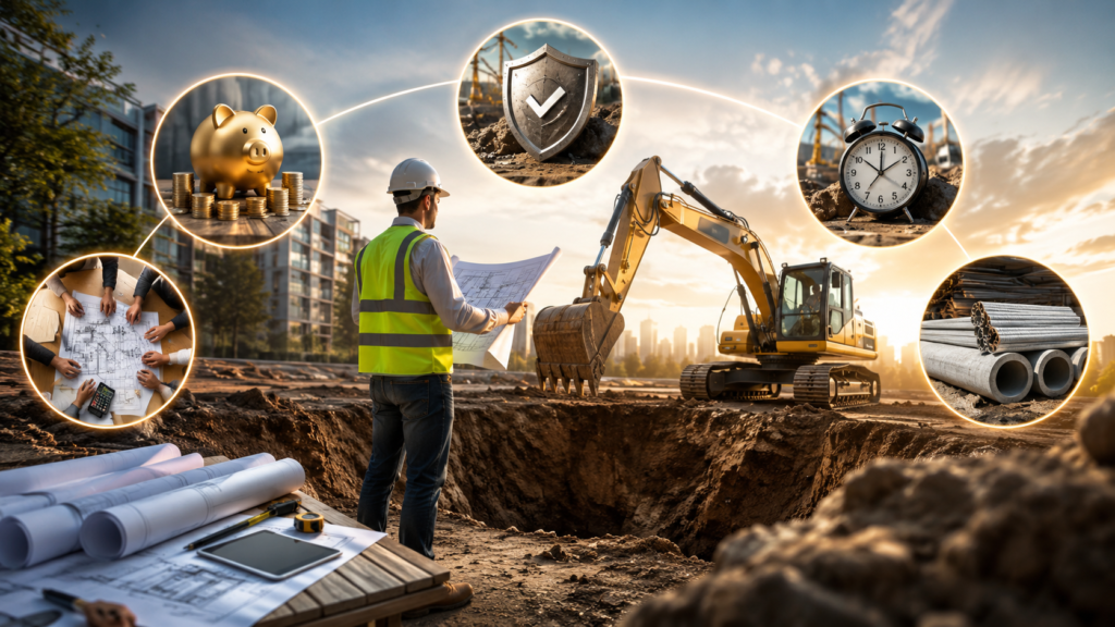 Excavation estimates can save you money! Explore 5 reasons why early estimates are essential!