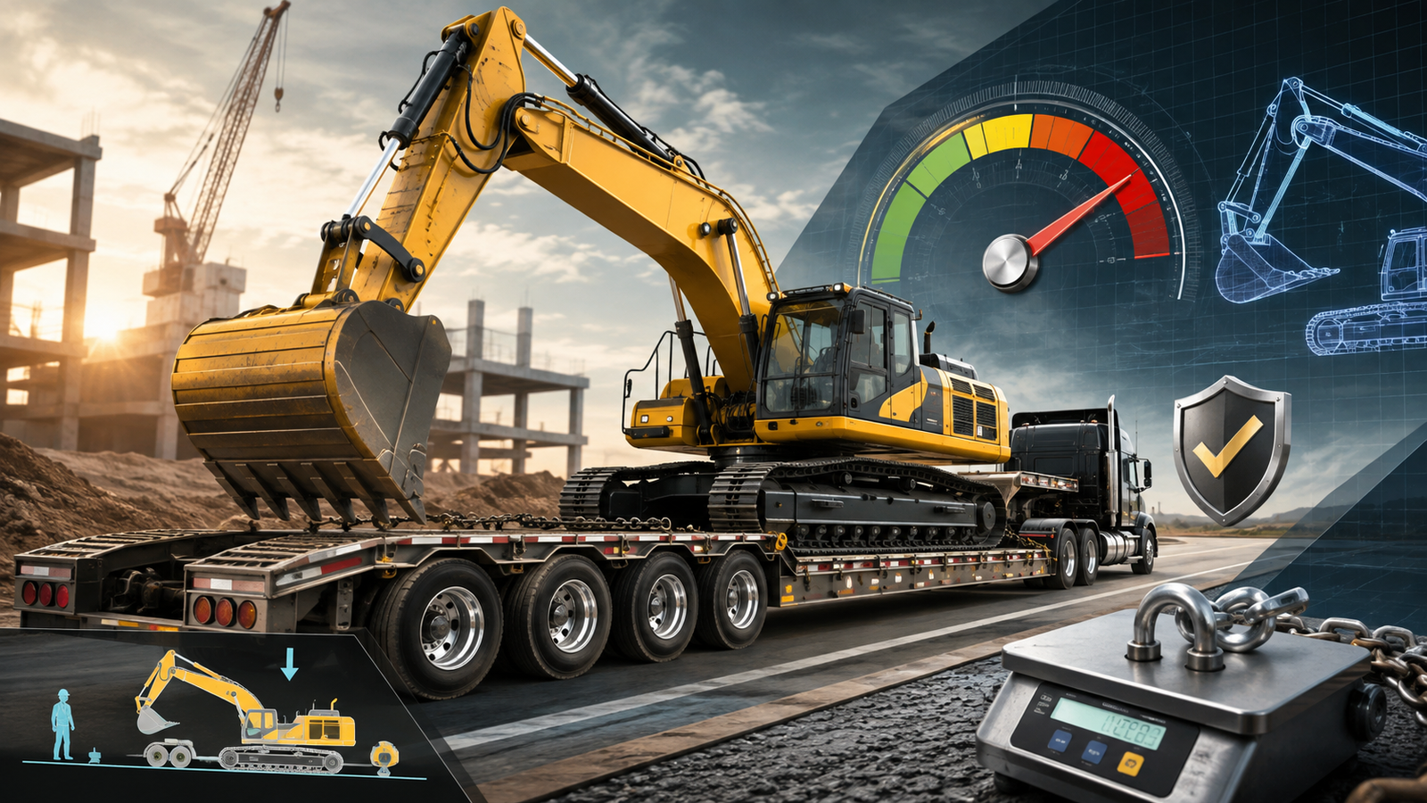 Unlock the secrets of Excavator Weight Limits! Ensure safe transport and job site practices!