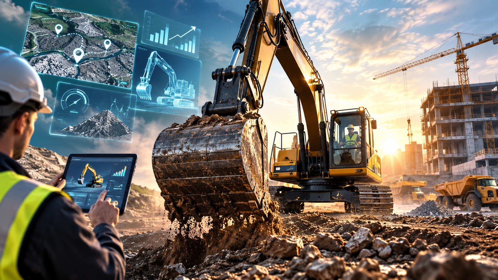 Excavator technology for jobsite efficiency