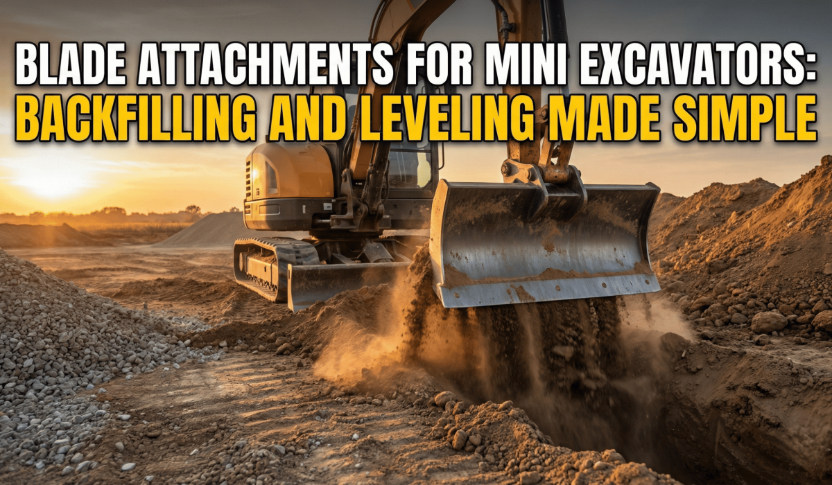 Blade Attachments for Mini Excavators