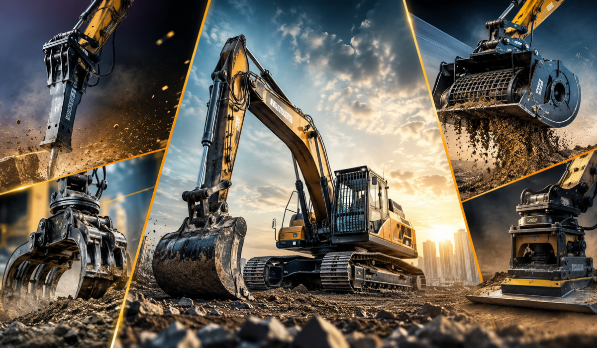 Excavator Attachments for Construction