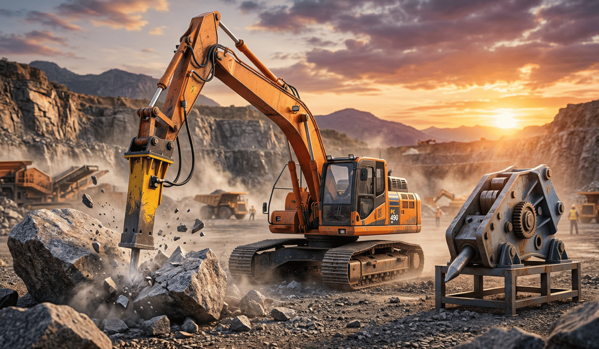 Hydraulic Breaker or Mechanical Breaker