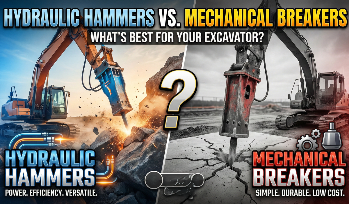 Hydraulic Hammer or Mechanical Breaker