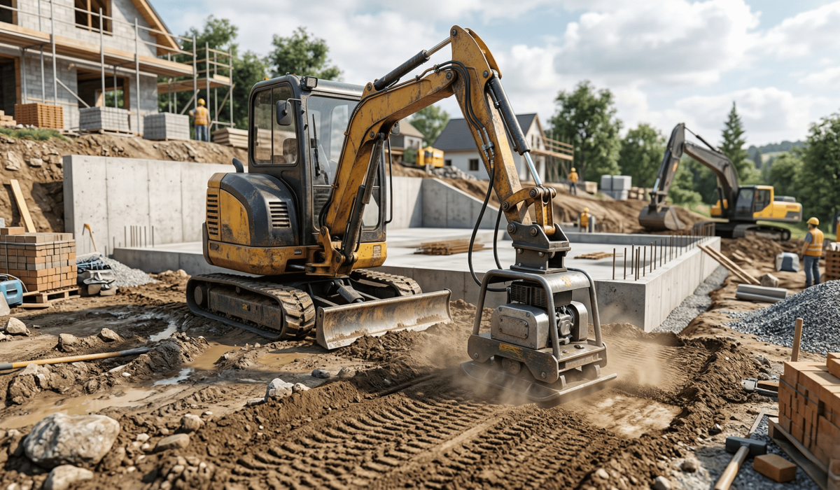 Mini Excavator Compactor Plate