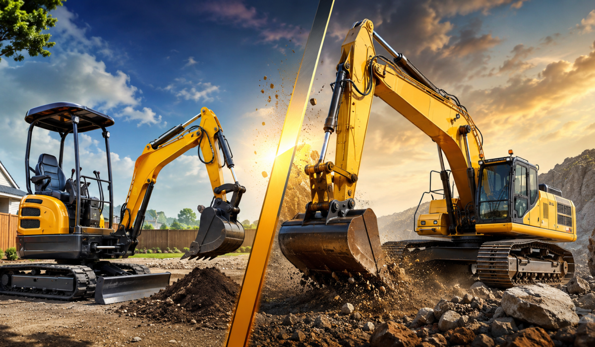 Mini Excavator vs Full-Size Excavator