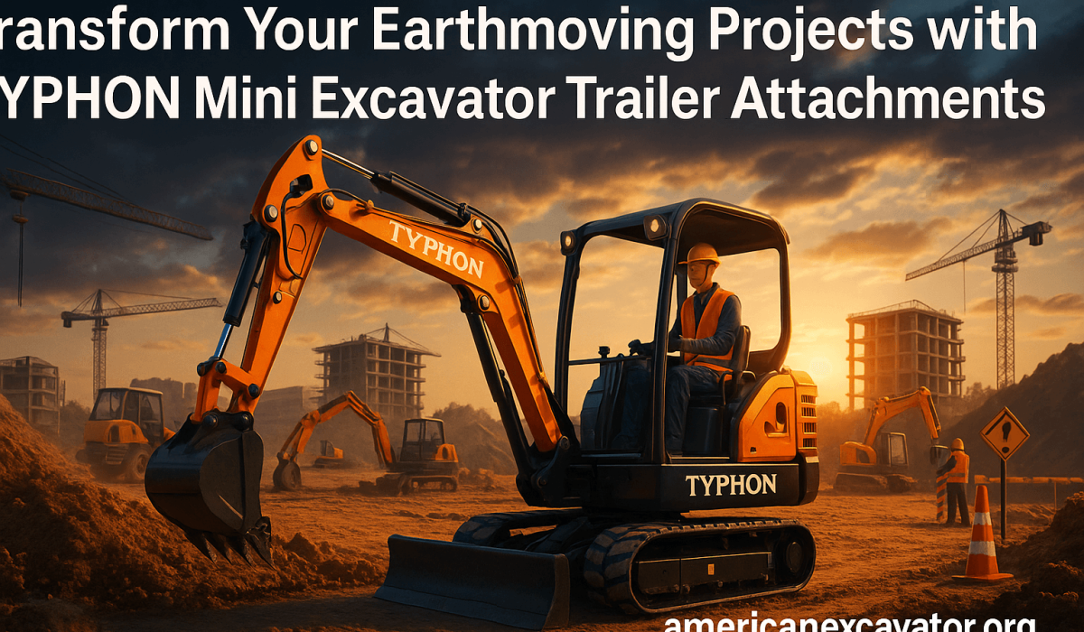 Transform Your Earthmoving Projects with TYPHON Mini Excavator Trailer Attachments