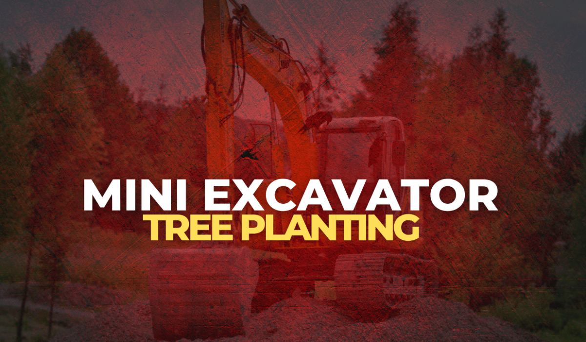 Mini Excavator Tree Planting