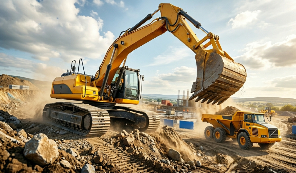 excavator site preparation