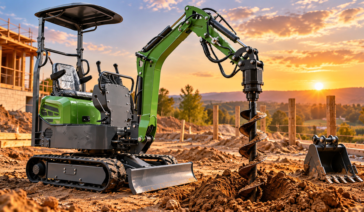 mini excavator attachments bucket auger